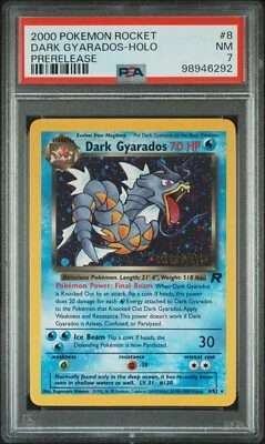 Dark Gyarados - PSA 7 Holo Prerelease Promo - 8/82 Team Rocket - Pokemon (292) - Image 1 of 2