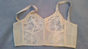 Vintage Lingerie Sky Bali Bra Bustier 3302 36C Cream Beige Movie Prop - Picture 1 of 3