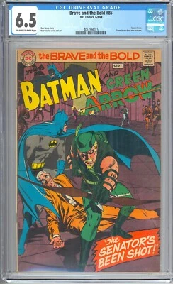 Brave and the Bold #85 DC 1969 CGC 6.5 1st New Green Arrow Costume, Neal Adams - Image 1 of 2
