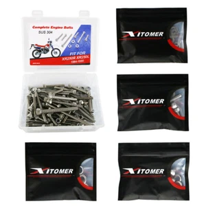 Kit de 114 tornillos de acero inoxidable pernos de motor aptos para Honda XR250R/XR250L 1984-1995 - Imagen 1 de 11