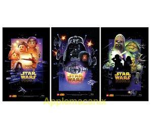 LEGO Star Wars Episode IV V VI 3 Promo Poster Set Celebration 2015 16" x 20" NEU - Bild 1 von 1