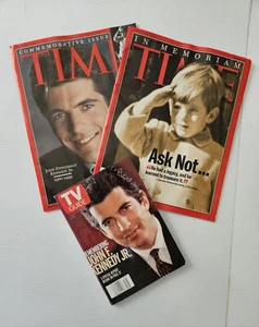 John F Kennedy JFK Jr Memorial Magazine Lot - Time & TV Guide 1999 - Bild 1 von 1