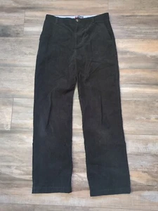 CHAPS Classic Chino Corduroy Pants Big Kids Boys Size 16 Black FREE SHIPPING 29" - Picture 1 of 5