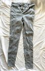 AMERICAN EAGLE Gray Button-Fly  Hi-Rise Jeggings Jeans Size 2