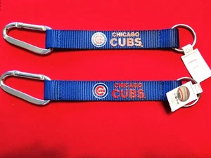 FOUR (4) BEAUTIFUL AND HANDY, CHICAGO CUBS CARABINER KEYCHAINS FROM AMINCO - Picture 1 of 2