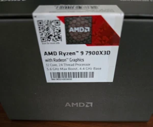 Ryzen 9 7900X3D 12 cœurs 24T 140 Mo cache mémoire totale vitesse 4,4 GHz - 5,6 GHz - Photo 1/2