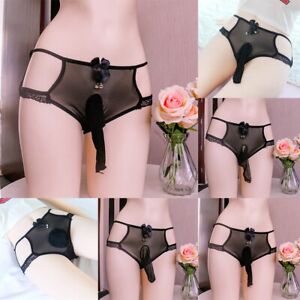 11) Breathable Sheer Mesh Lace Low Rise Men's Sissy Pouch Panties Briefs