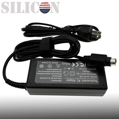 12V 4-Pin DIN AC Power Adapter Charger for Sanyo CLT1554 CLT2054 LCD TV Monitor