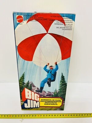 Big Jim Mattel Daredevil Skyjump 降落伞 罕见,已死库存 全新!!! — 第 1/4 张图片