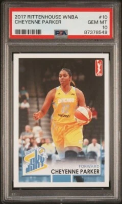 2017 Rittenhouse WNBA CHEYENNE PARKER ROOKIE PSA 10 Chicago Sky Las Vegas Aces - Image 1 of 2