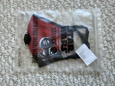 *BNWT* Stance Socks Star Wars The Mandalorian “Mando” Cloth Face Mask - Image 1 of 2