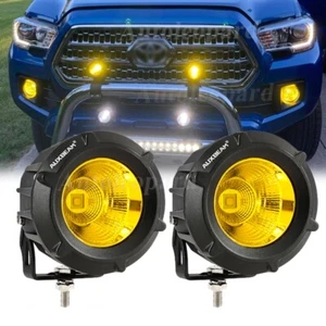 Auxbeam 3.5in 50W Round Led Offroad Light Pod For Jeep Truck ATV SUV Motorcycle - Picture 1 of 12