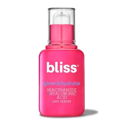 NUEVO Suero Bliss Glow and Hydrate Niacinamida Ácido Hialurónico Mejora la Opacidad Foto 1 de 4