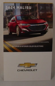 2024 CHEVROLET MALIBU PAINT COLOR CHIP BROCHURE - ORIGINAL - Picture 1 of 2