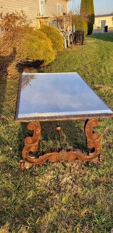 19th Century Antique Carved Walnut Spanish Renaissance Table Cover