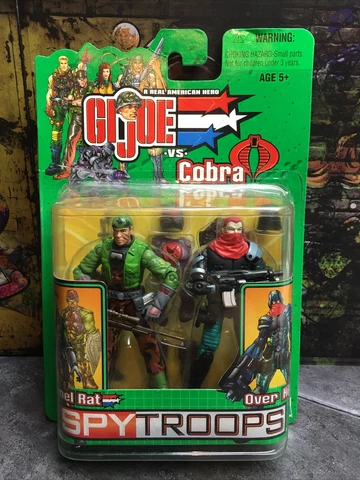 G.I. Joe VS Cobra Spy Troops Tunnel Rat & Over-Kill new in package GI Joe Cover