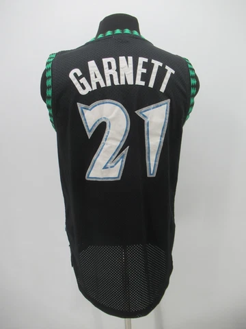B2758 VTG Adidas 21 Garnett Minnesota Timberwolves Basketball Jersey Size L Cover