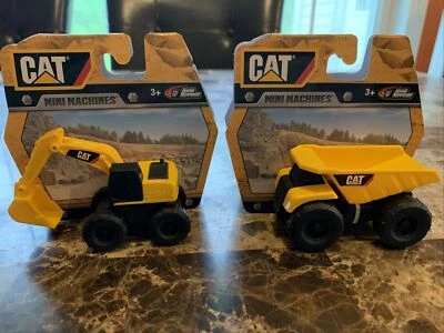 2 CAT Mini Machines Construction Road Rippers Dump Truck & Front Loader NEW - Image 1 of 4