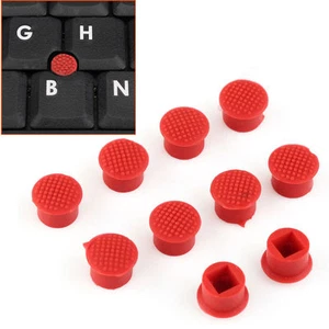 10 X Rubber Mouse Pointer TrackPoint Red Cap for IBM Thinkpad Laptop Nipple *k* - Zdjęcie 1 z 3