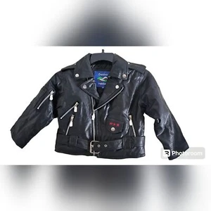 NWT Outdoor Habitat Toddler Motorcycle Biker Jacket with Eagle size 5T - Picture 1 of 10