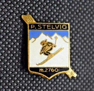 Passo Stelvio Ski Resort Italy Mt. 2760 Ski Pin - Picture 1 of 3