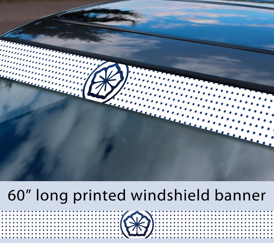 60" Lotus LaRusso Miyagi Car Printed Windshield Decal - Imagem 1 de 1