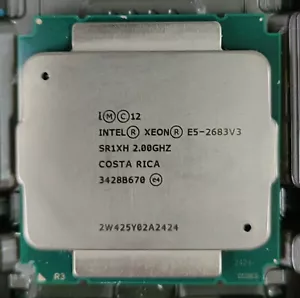 Intel Xeon E5-2683 V3 14 core 28 threads 35MB 2.00GHz LGA-2011-3 CPU processor - Picture 1 of 1