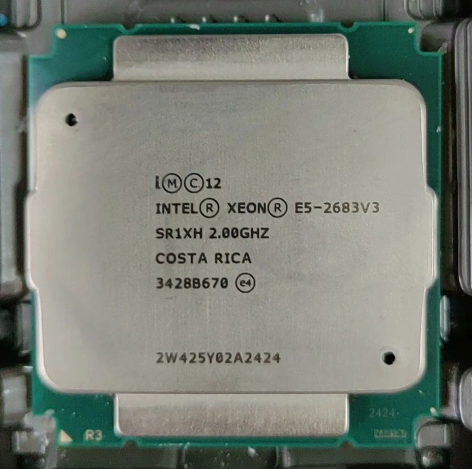 Intel Xeon E5-2683 V3 14 core 28 threads 35MB 2.00GHz LGA-2011-3 CPU processor - Image 1 of 1
