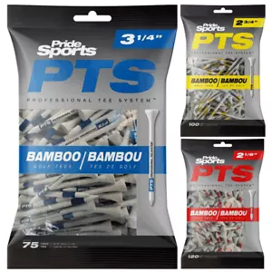 NEW 2025 PRIDE PRO LENGTH BAMBOO GOLF TEES BUMPER PACKS / MULTI BUY DEALS !!!!!! - Picture 1 of 6