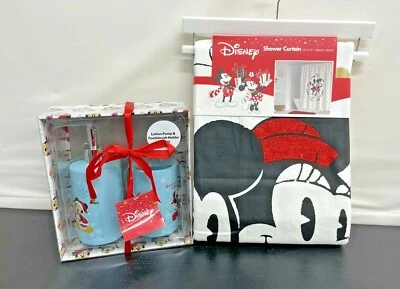 批量 迪士尼 米奇 圣诞浴帘 牙刷架 和 肥皂分配器 — 第 1/4 张图片