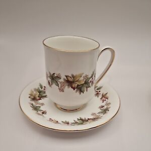 Vintage Royal Standard China "Lyndale" Coffee Cup & Saucer Leaf pattern 