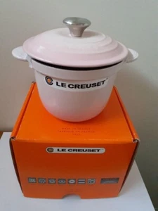 Le Creuset Rice Pot Shell Pink 18cm 2L Cocotte Every 18 Cast Iron From Japan - Picture 1 of 4
