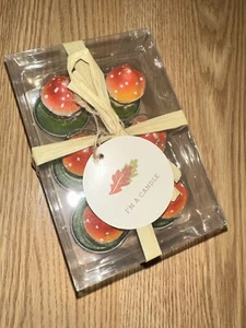 Mushroom Candles- 6 Pieces, adorable Well Detailed Candles- Brand New - Picture 1 of 7