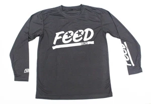 Feed T-Shirt Dry Fit Long Sleeve Size XL Carbon Grey (8046) - Picture 1 of 6