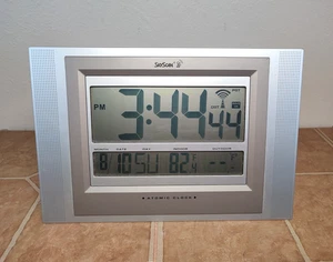 SkyScan Atomic Clock Wireless Digital Stand or Wall Mount Working - Picture 1 of 11
