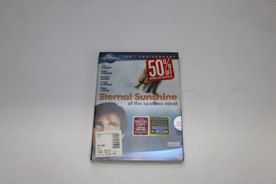 Eternal Sunshine of the Spotless Mind (DVD, 2004, Widescreen) New Sealed - Image 1 of 2