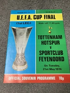 Tottenham Hotspur V feyenoord UEFA Cup Final 1st Leg 1974 - Picture 1 of 2