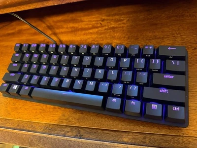 Black Razer Huntsman Mini 60 TenKeyLess Compact Clicky Gaming Keyboard  - Image 1 of 4