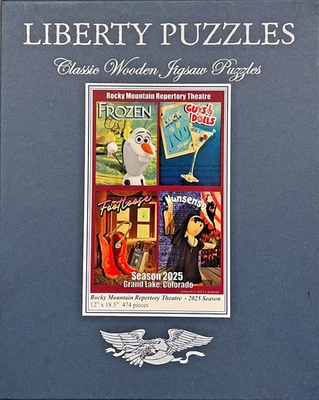 CUSTOM LIMITED Liberty Wooden Puzzle-Rocky Mountain Repertory Theatre 2025-Exl. - Image 1 of 4
