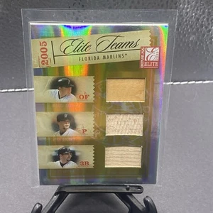 2005 Donruss Elite Miguel Cabrera + Josh Beckett Mike Lowell Game Used Bat /100 - Picture 1 of 2