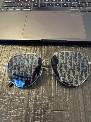 Dior Aviator Sunglasses - Oblique Mirrored Logo Lenses - CD Lir • AUTHENTIC - Image 1 of 4