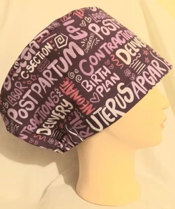 OB/GYN Euro Style Scrub Cap.  Adjustable With Elastic & Cord Lock. - Picture 1 of 3