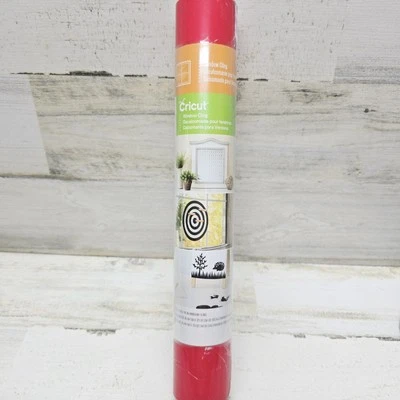 New CRICUT Window Cling Red Roll 12” x 48” Sealed - Image 1 of 4