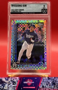 Topps 2025 cromo #152 Hyeseong Kim X-Fractors grado 9 radiocontrol - Imagen 1 de 2