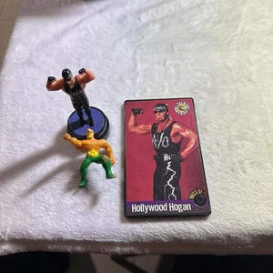 Vintage WWF WWE Hollywood Hulk Hogan NWO sprechende Porträtkarte - Bild 1 von 5