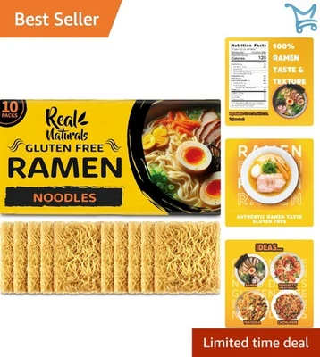 Gluten Free Ramen Noodles 10 Pack  Low Sodium Brown Rice Pasta - Image 1 of 4