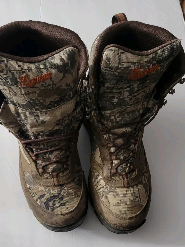 Danner High Ground 8 Boots Mens Size 10 Camo Gore-Tex Waterproof Hunting Shoes - Image 1 of 4