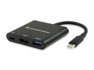 Conceptronic DONN01B USB-C ZU -HDMI-Adapter, Schwarz - Picture 1 of 5