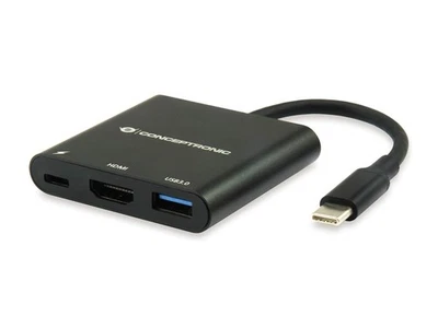 Conceptronic DONN01B USB-C ZU -HDMI-Adapter, Schwarz - Image 1 of 4