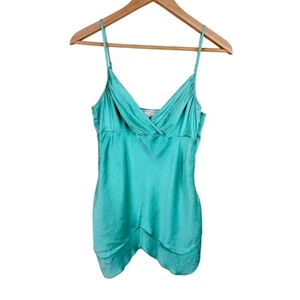 To The Max Silk V-Neck Babydoll Cami Top Womens Size 6 Y2K Retro Fairycore 2000s - Picture 1 of 11